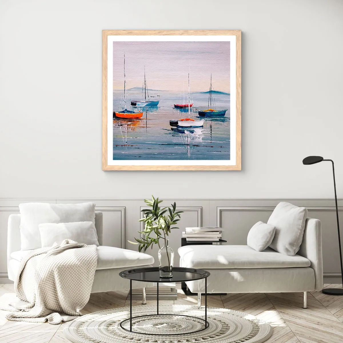 Plakát v rámu světlý dub - Zasloužený odpočinek - 60x60 cm