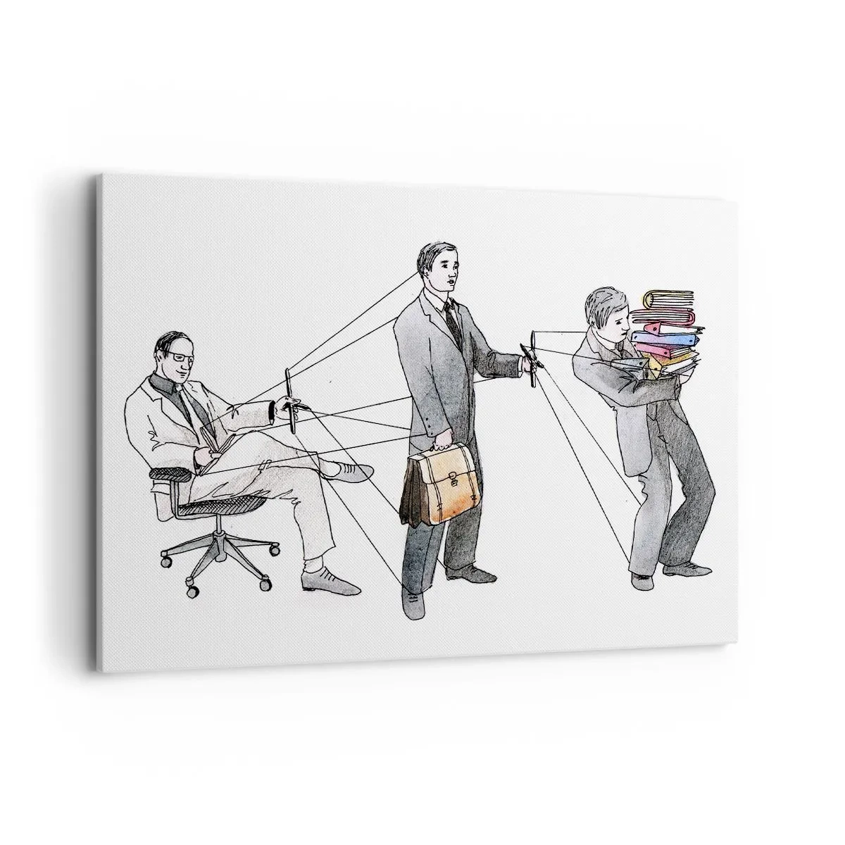 Obraz na plátně - Každý má svého pána - 100x70 cm