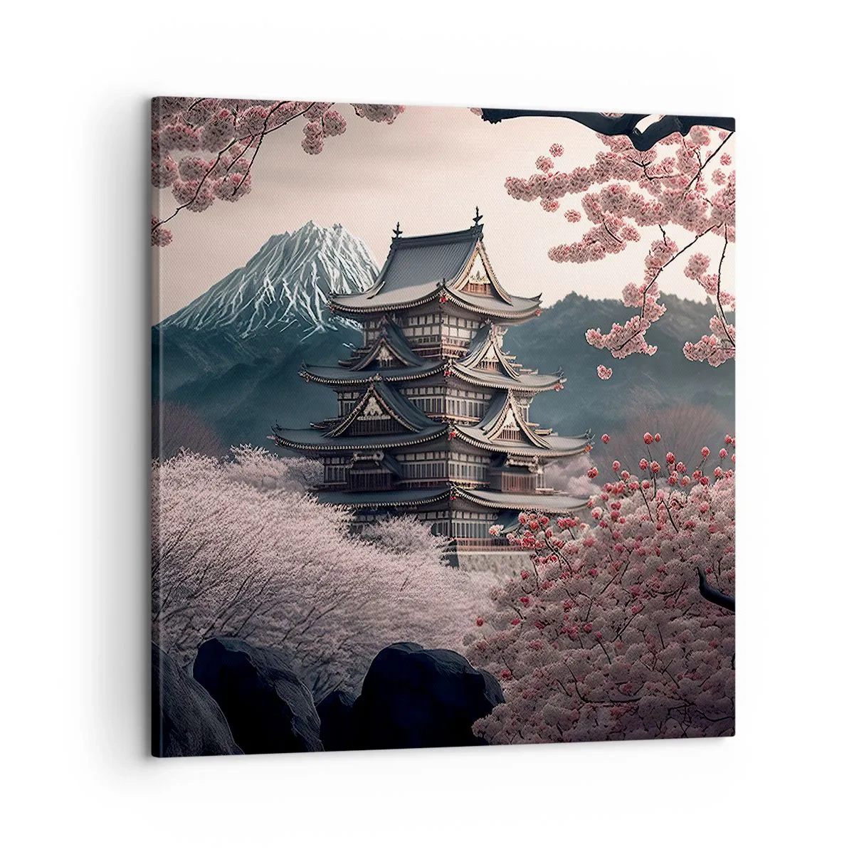 Obraz na plátně - Země kvetoucích třešní - 60x60 cm