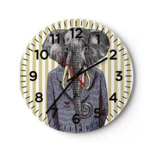 Nástěnné hodiny - Elegantní od přírody - 40x40 cm