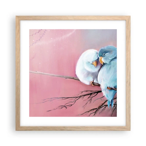 Plakát v rámu světlý dub - Co k tomu dodat?… - 40x40 cm