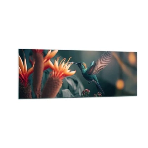 Obraz na skle - Skutečně pestrý život - 140x50 cm