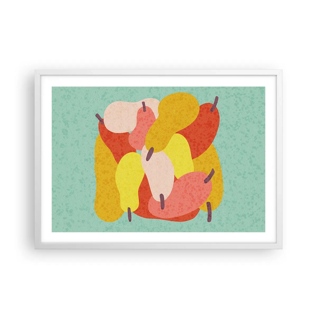 Plakát v bílém rámu - Ochutnejte letní slunce - 70x50 cm