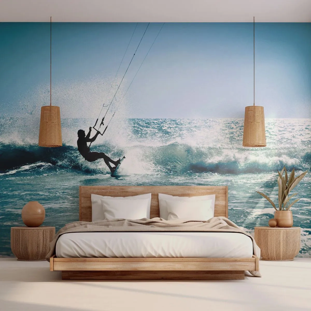 Fototapeta Samolepicí Deluxe Sticker - Nechte se unést - Sport, kitesurfing, Moře - 250x175 cm