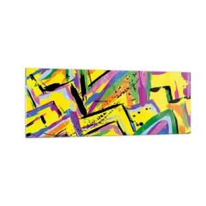 Obraz na skle - Až křičí radostí - 140x50 cm