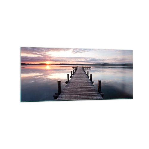 Obraz na skle - Tichá hranice mezi dnem a nocí - 120x50 cm