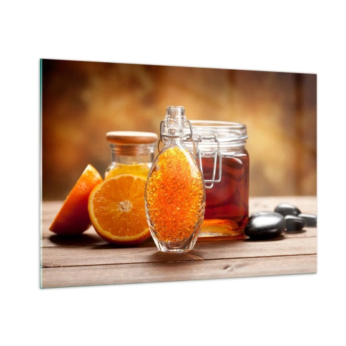 Obraz na skle - Sluneční chutě a aromata - 100x70 cm