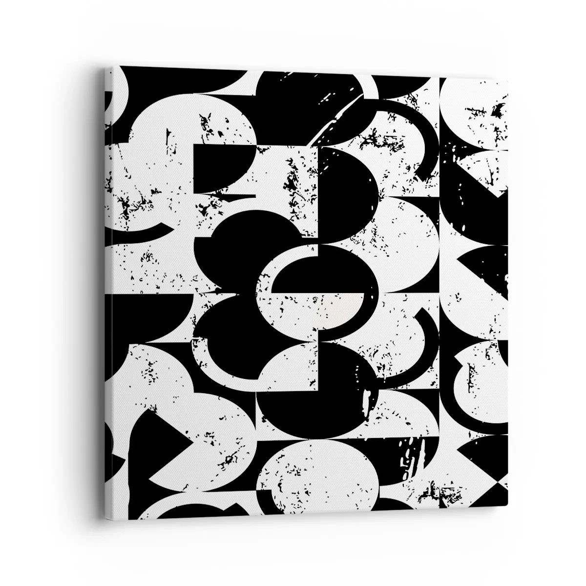 Obraz na plátně - Bílé je bílé a černé černé - 40x40 cm