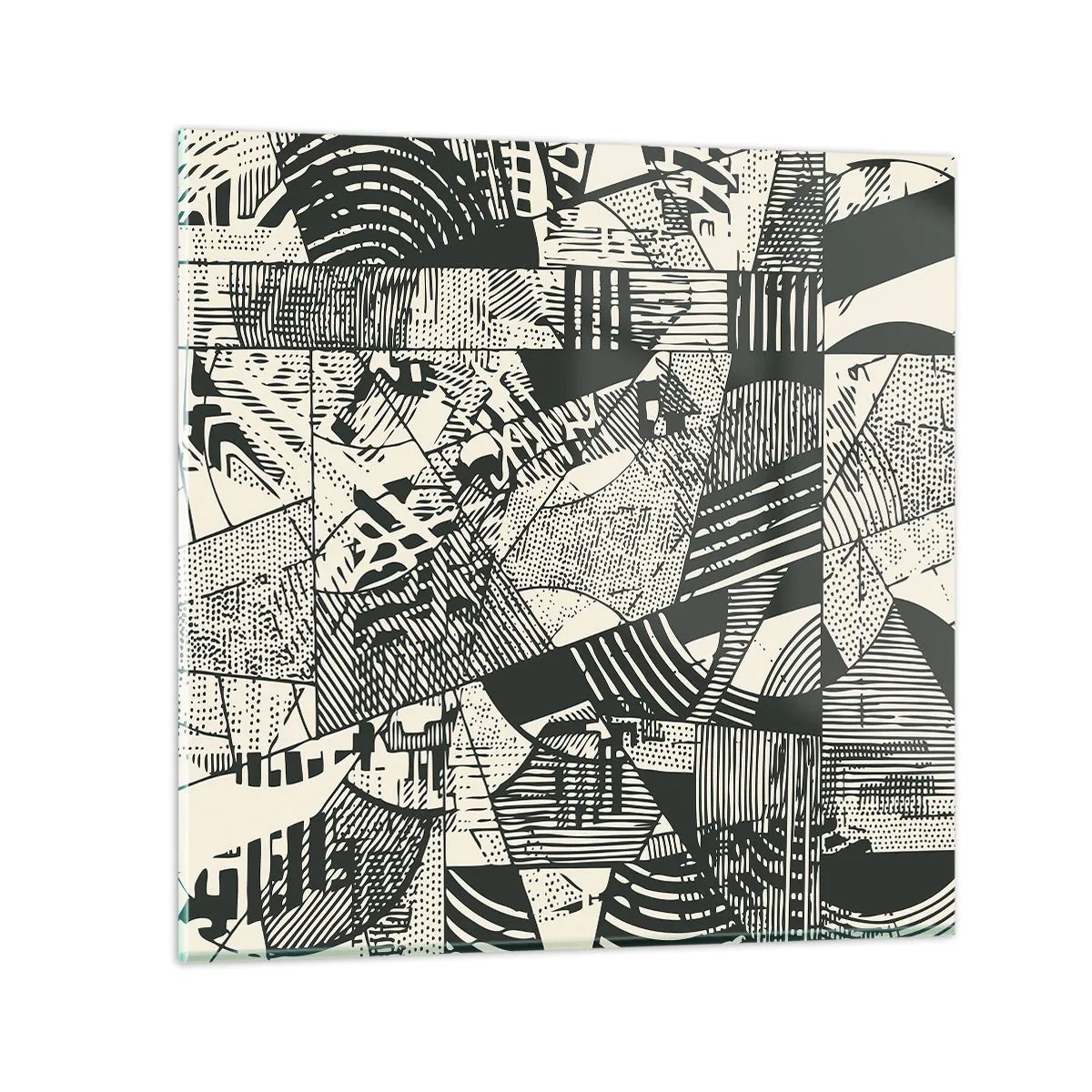 Obraz na skle - Dynamika současnosti - 40x40 cm