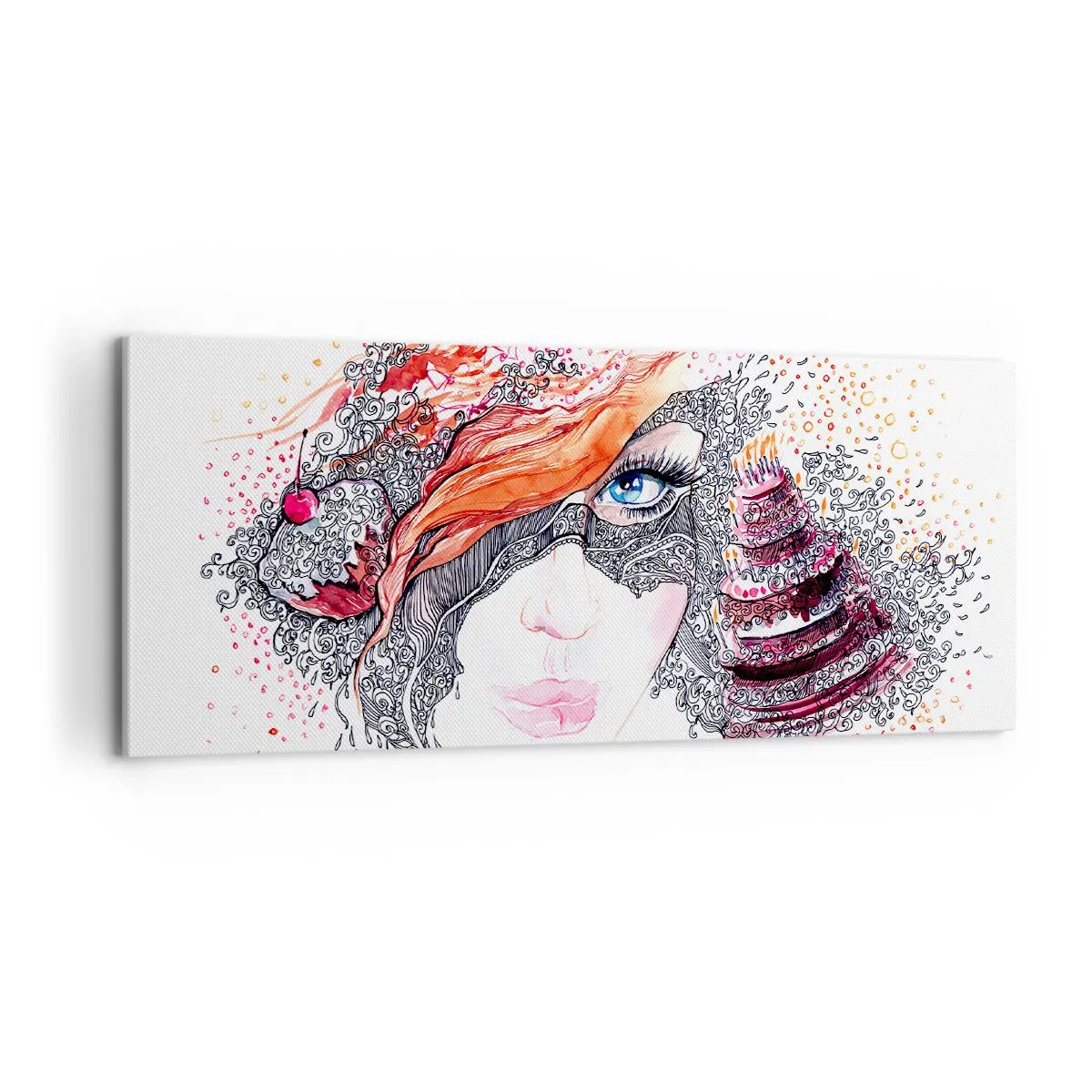 Obraz na plátně - S ní je každý den svátek - 100x40 cm