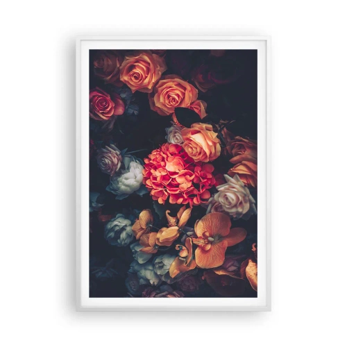 Plakát v bílém rámu - Jako u holandských mistrů - 70x100 cm