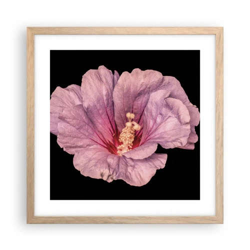 Plakát v rámu světlý dub - Přímo do srdce - 40x40 cm