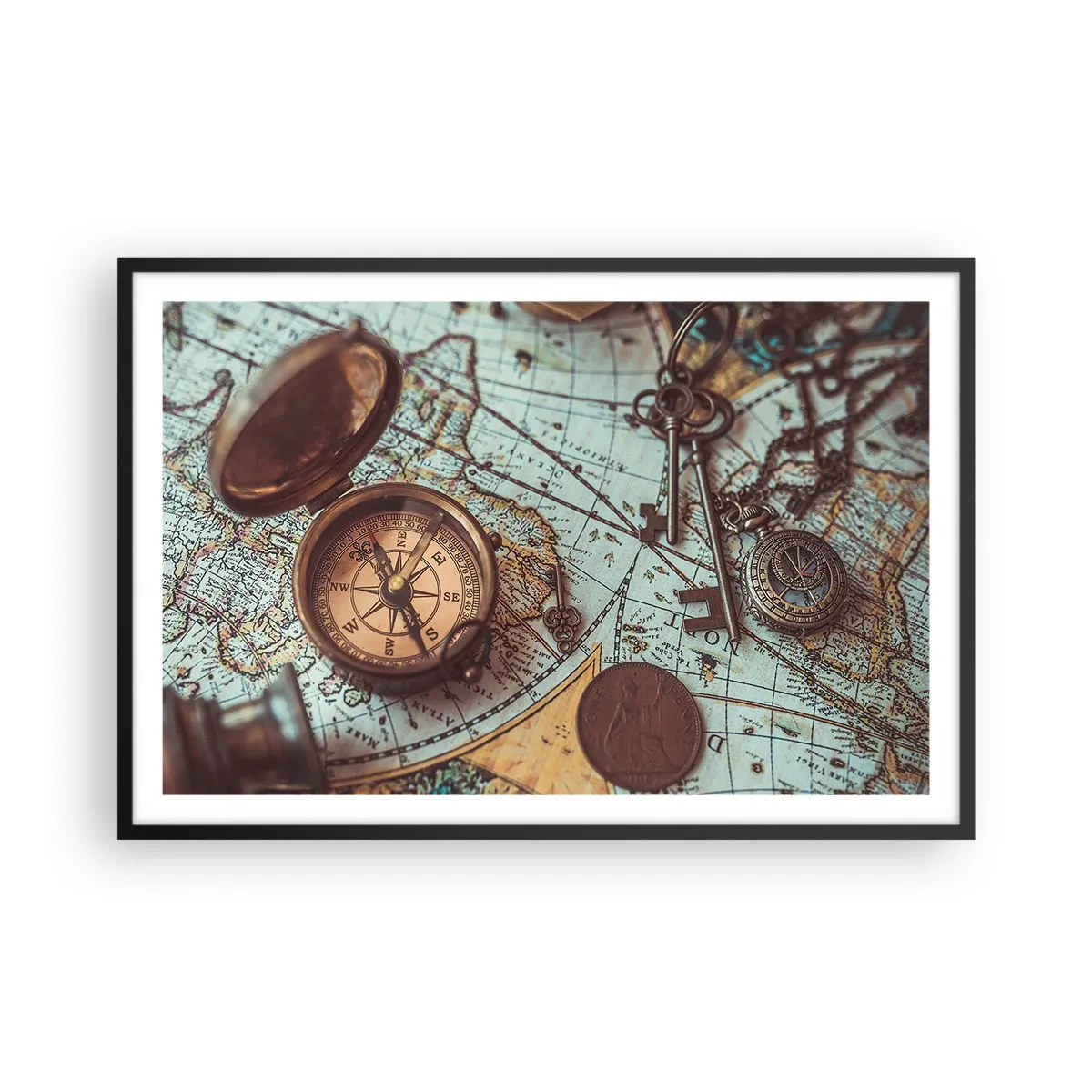 Plakát v černém rámu - Pro dobrodruha - 91x61 cm