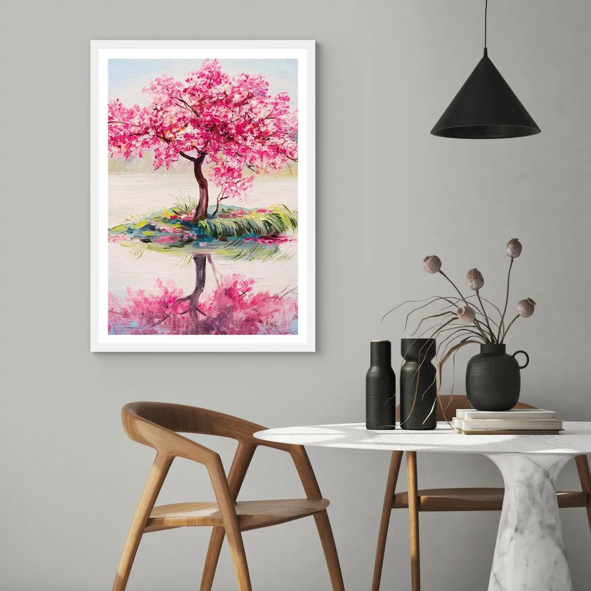 Plakát v bílém rámu - Svátek jara - 30x40 cm