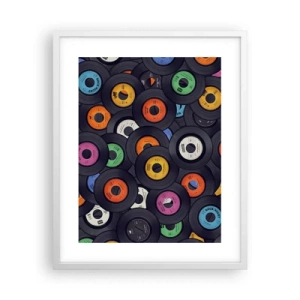 Plakát v bílém rámu - Barvy klasiky - 40x50 cm