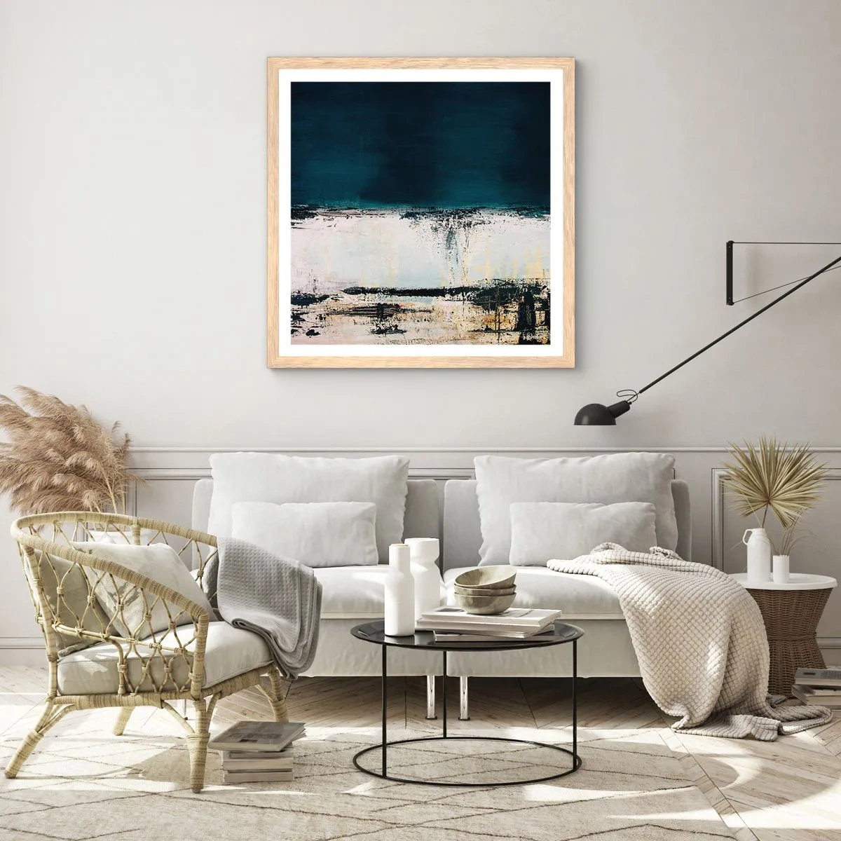 Plakát v rámu světlý dub - Horizontální kompozice - 60x60 cm