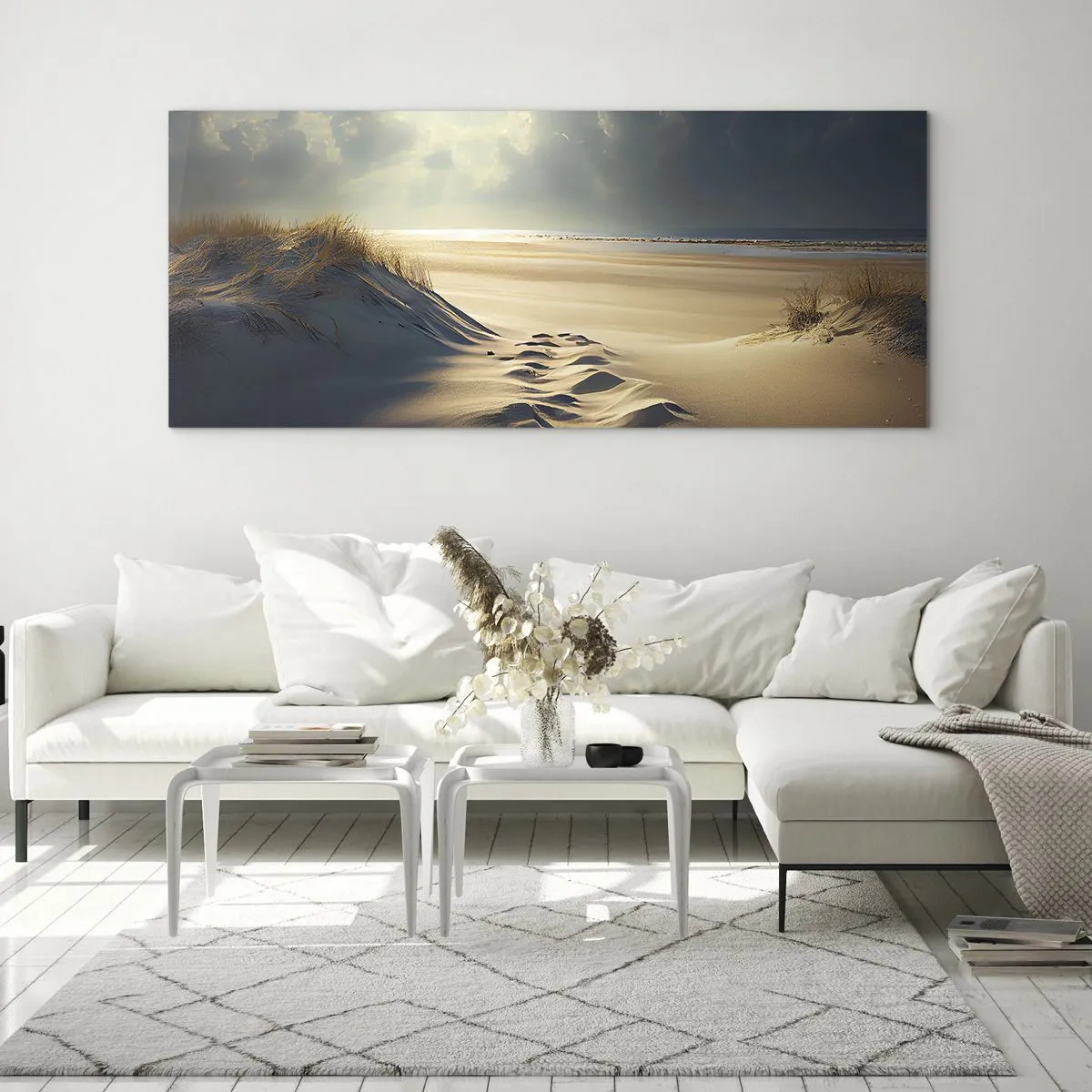 Obraz na skle - Uklidňující krajina - 100x40 cm