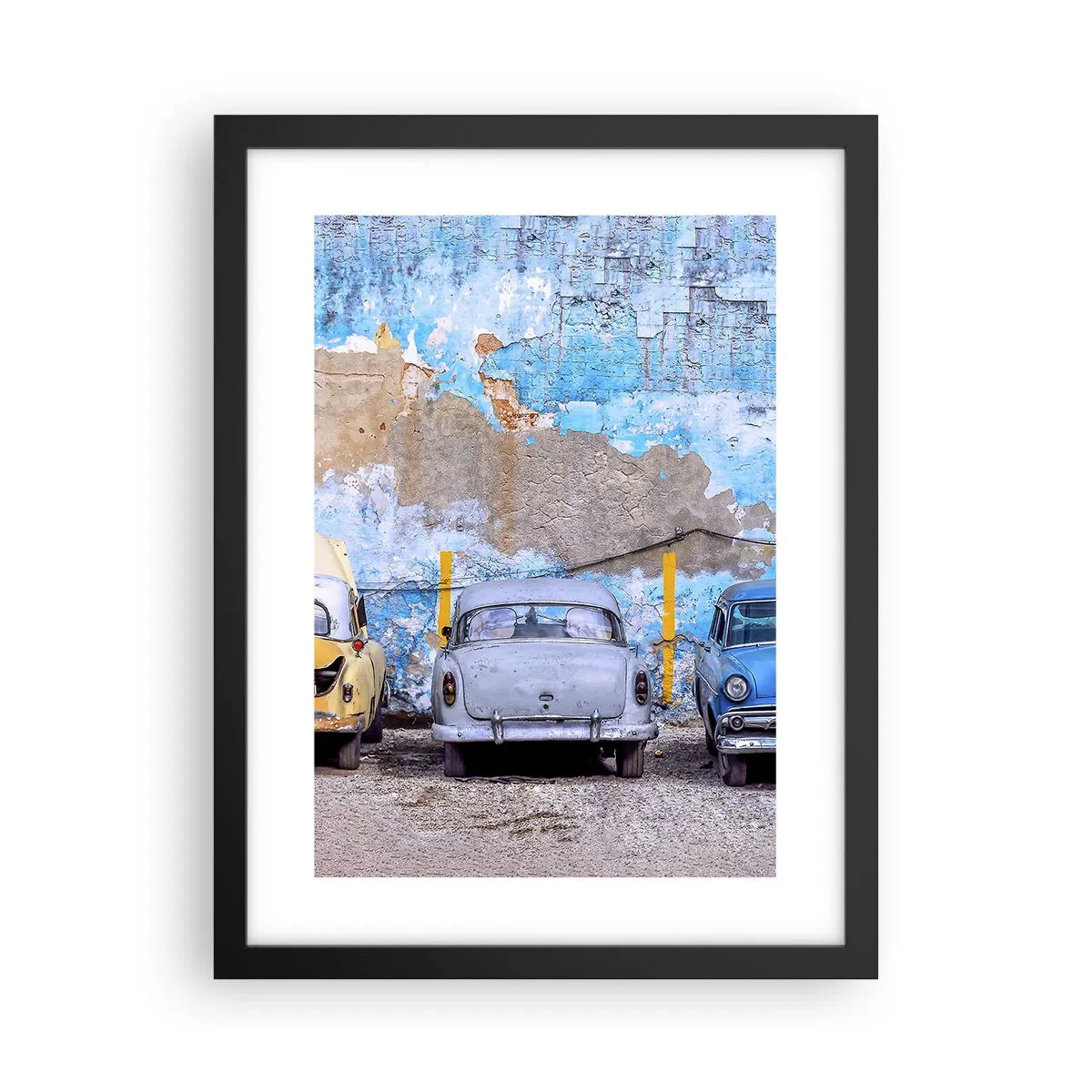 Plakát v černém rámu - Setkání veteránů - 30x40 cm