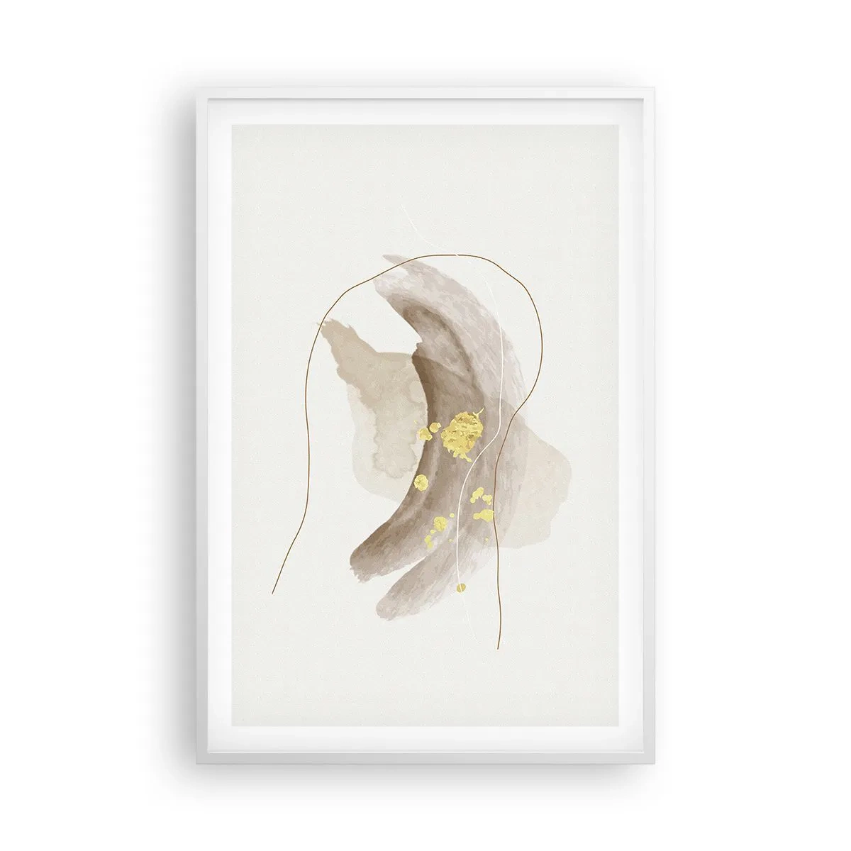 Plakát v bílém rámu - Vesmírná bytost - 61x91 cm