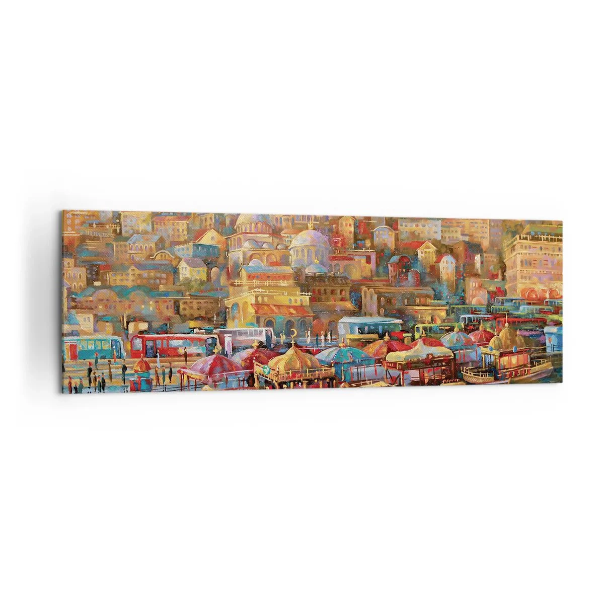 Obraz na plátně - Istanbulský příběh - 160x50 cm