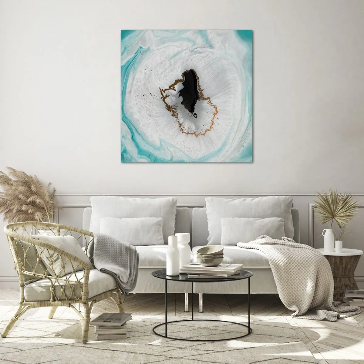 Obraz na skle - Proniknout dovnitř - 60x60 cm