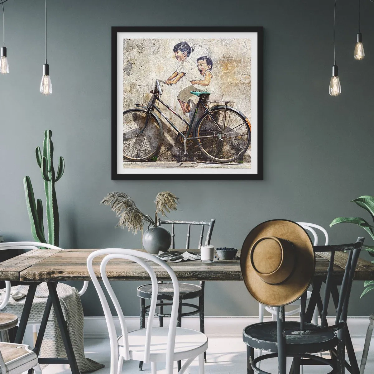 Plakát v černém rámu - Pravda nebo klam? - 60x60 cm