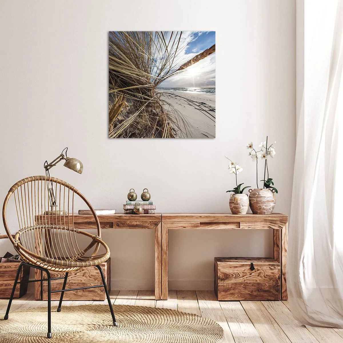 Obraz na plátně - Setkání živlů - 70x70 cm
