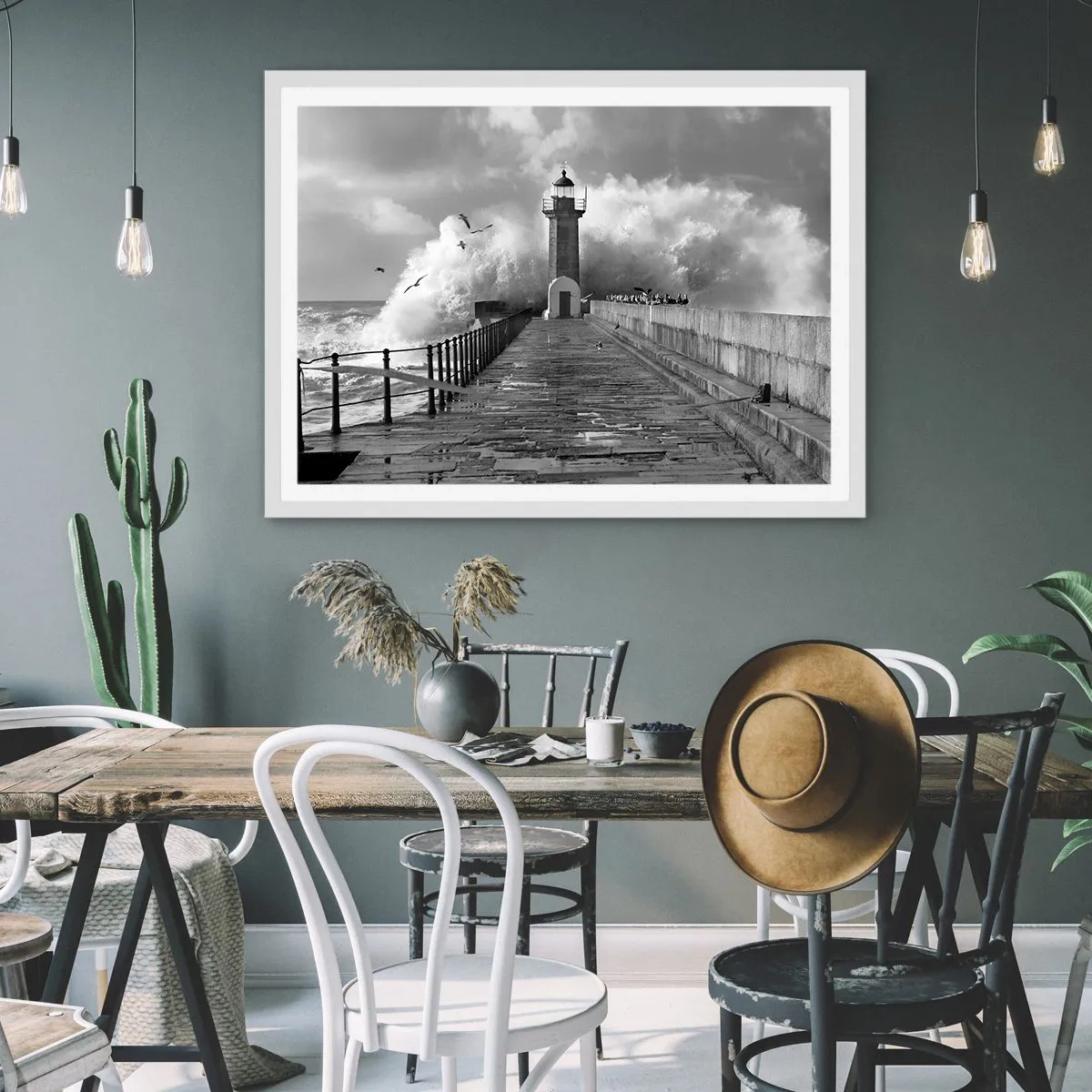 Plakát v bílém rámu - Nebojácná - 100x70 cm