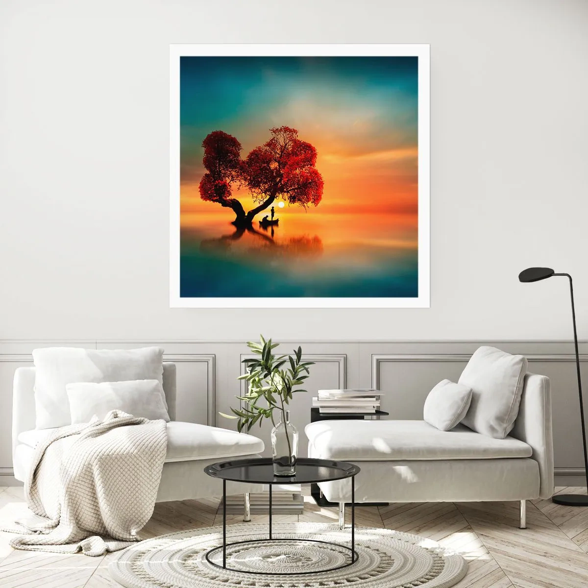 Plakát - Voda a ticho vesmíru - 30x30 cm