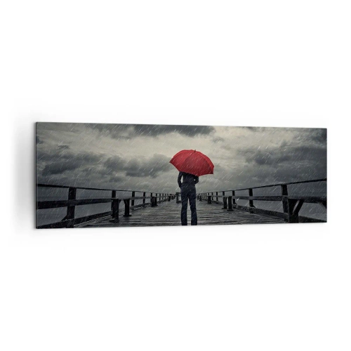 Obraz na plátně - Nevadí, že prší - 160x50 cm