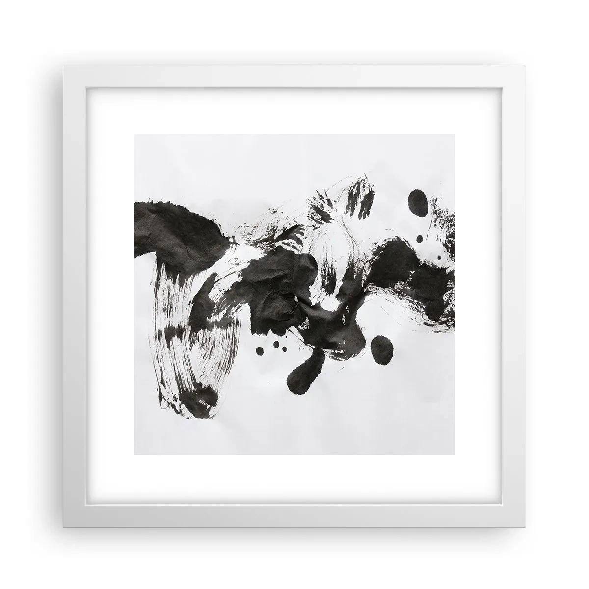 Plakát v bílém rámu - Metoda v šílenství? - 30x30 cm