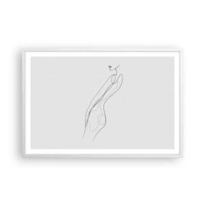 Plakát v bílém rámu - Pouze slib - 91x61 cm