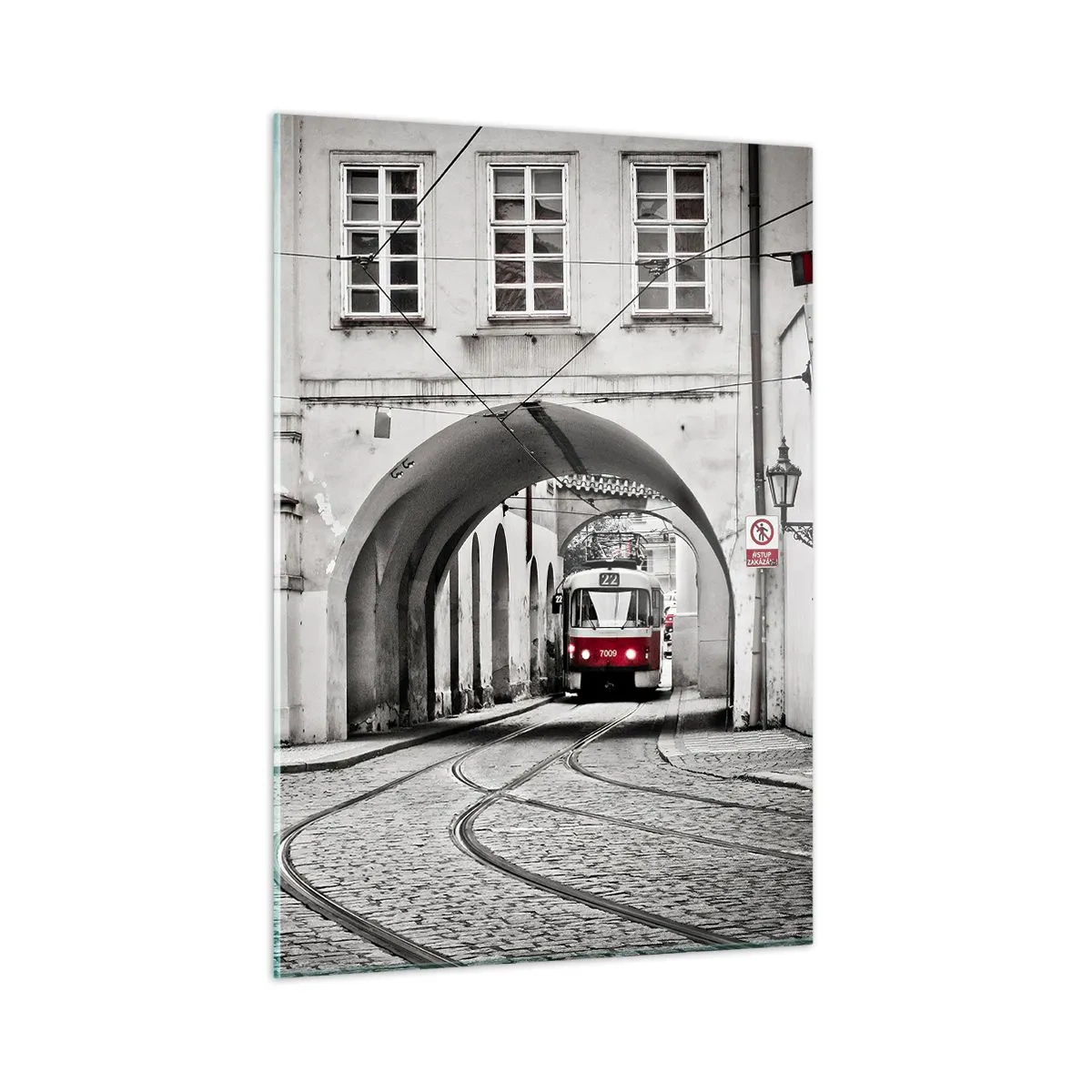 Obraz na skle - Městským labyrintem - 50x70 cm