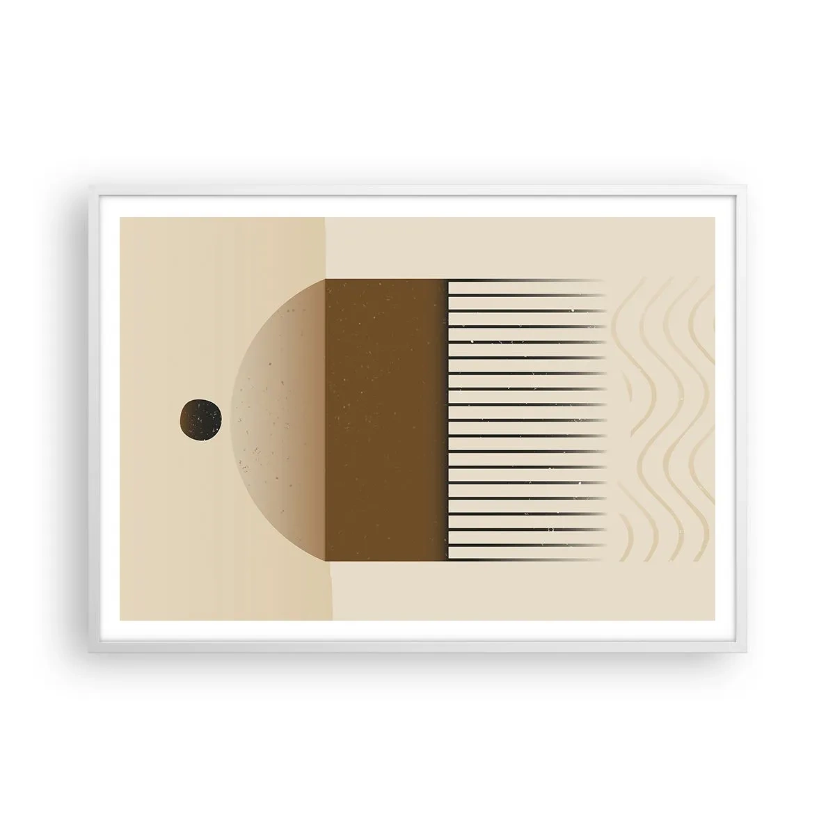 Plakát v bílém rámu - Různé stavy - 100x70 cm