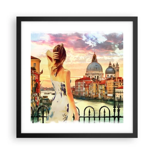 Plakát v černém rámu - Pokud dobrodružství, tak jenom v… - 40x40 cm