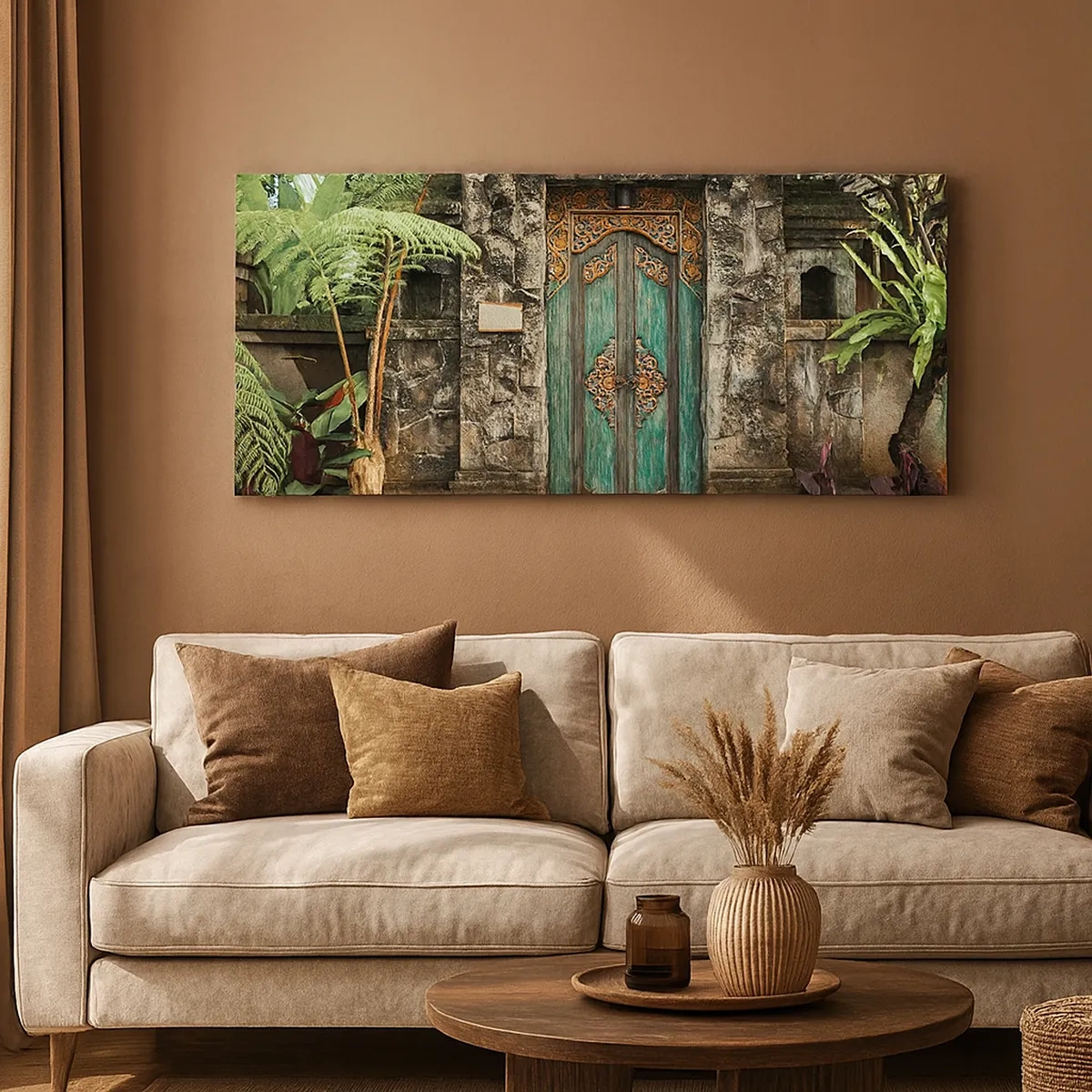 Obraz na plátně - Dveře do exotického světa - 30x30 cm