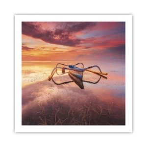 Plakát - Klid tropického večera - 60x60 cm