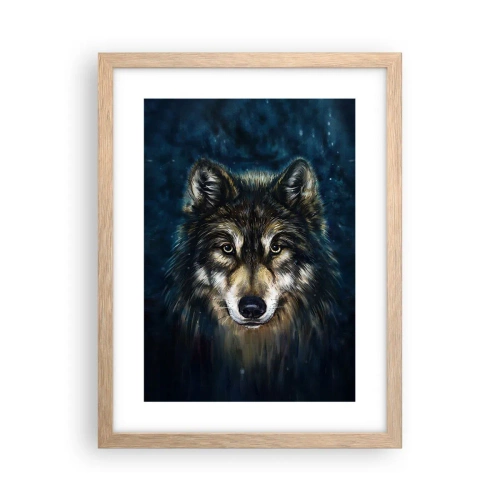 Plakát v rámu světlý dub - Alfa? A omega - 30x40 cm