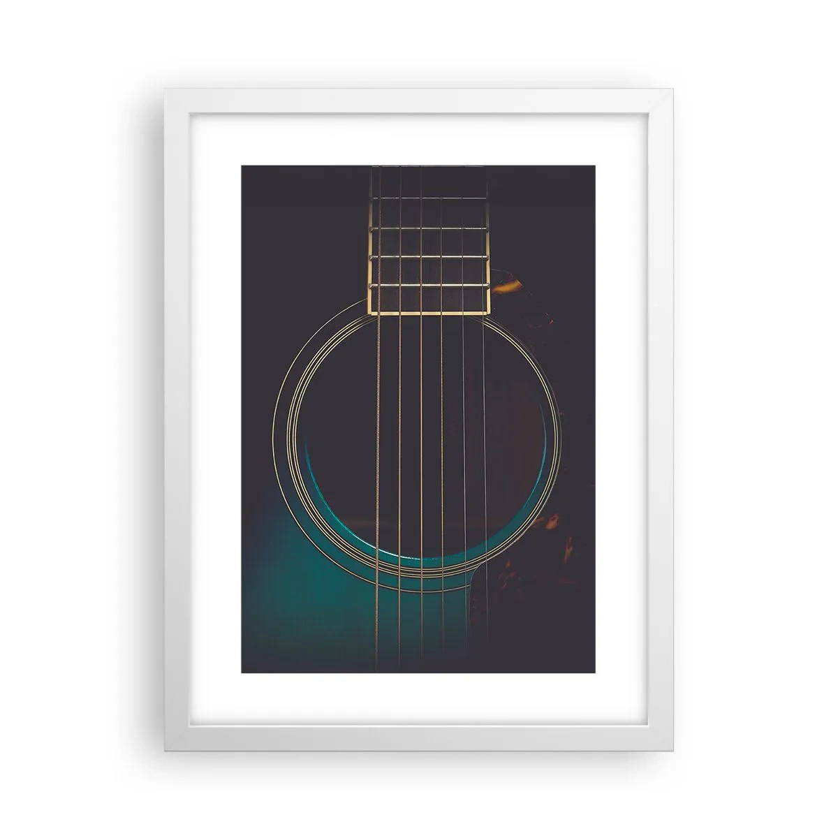 Plakát v bílém rámu - Okamžik, než to zazní - 30x40 cm