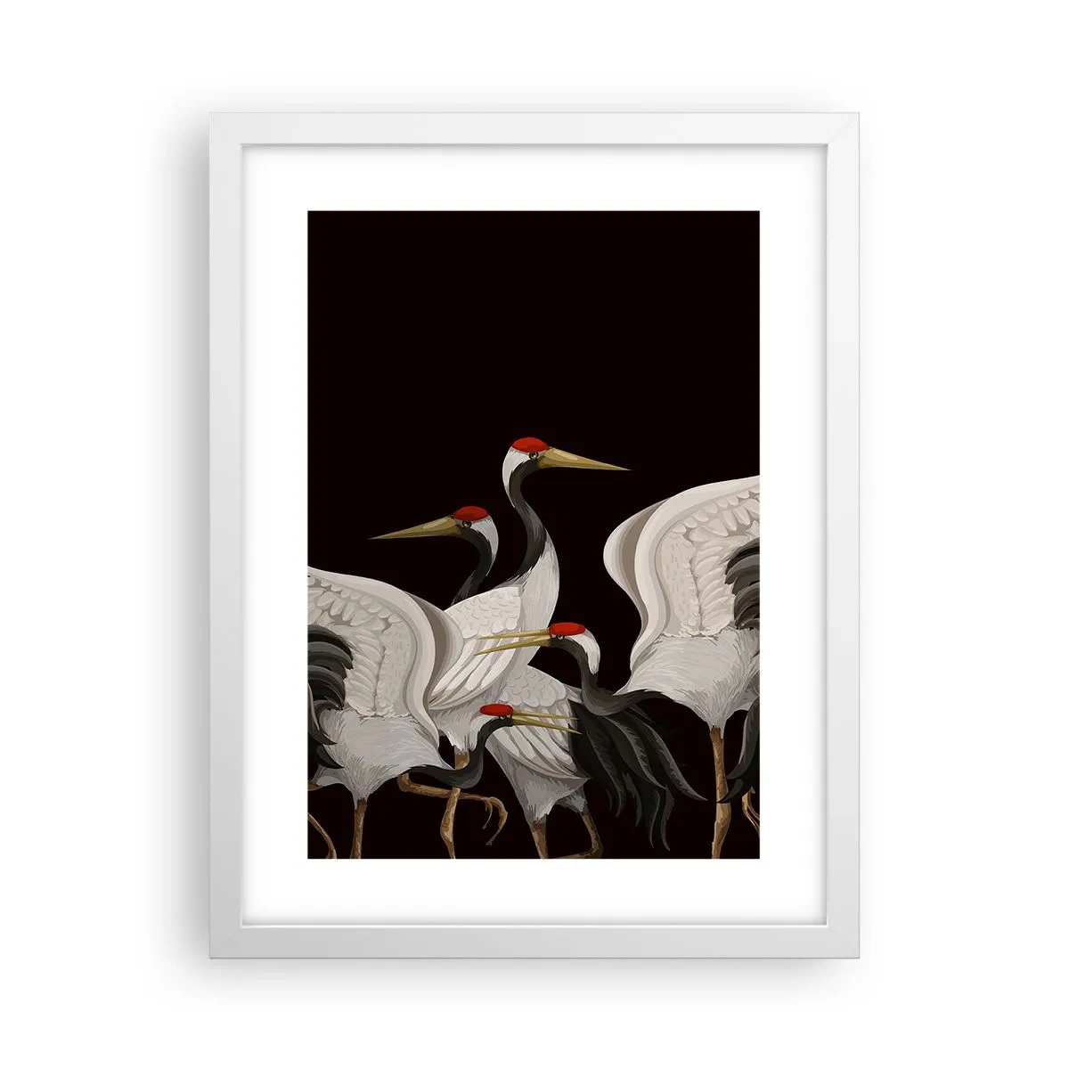 Plakát v bílém rámu - Ptačí záležitosti - 30x40 cm