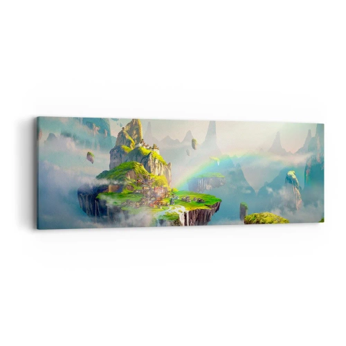 Obraz na plátně - Uprostřed nebe - šťastné ostrovy - 90x30 cm