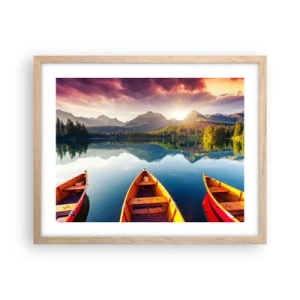 Plakát v rámu světlý dub - Nic proti přírodě - 50x40 cm