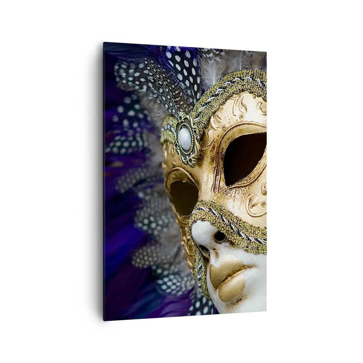 Obraz na plátně - Benátský portrét ve zlatě - 80x120 cm