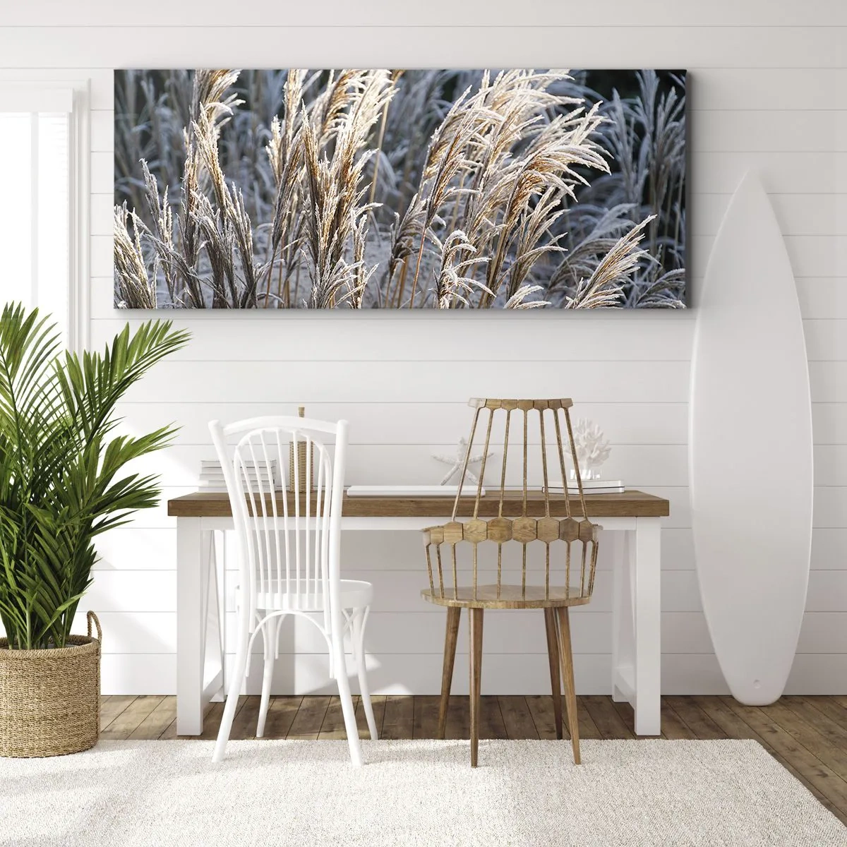 Obraz na plátně - Mrazem pokryté - 100x40 cm