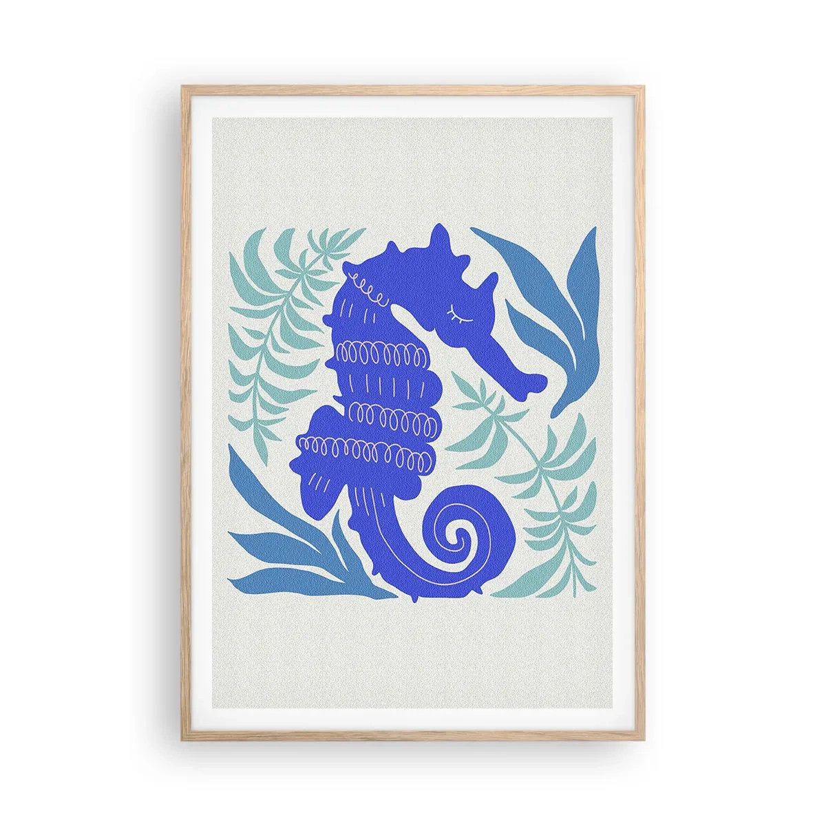 Plakát v rámu světlý dub - Na podvodní louce - 70x100 cm