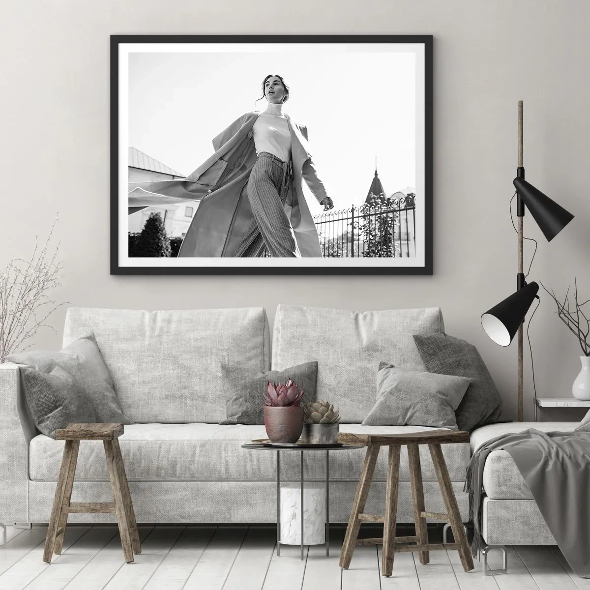Plakát v černém rámu - Jdeš se mnou? - 70x50 cm
