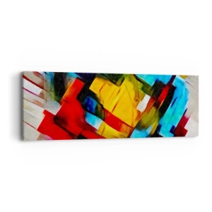 Obraz na plátně - Vícebarevné vrstvy - 90x30 cm