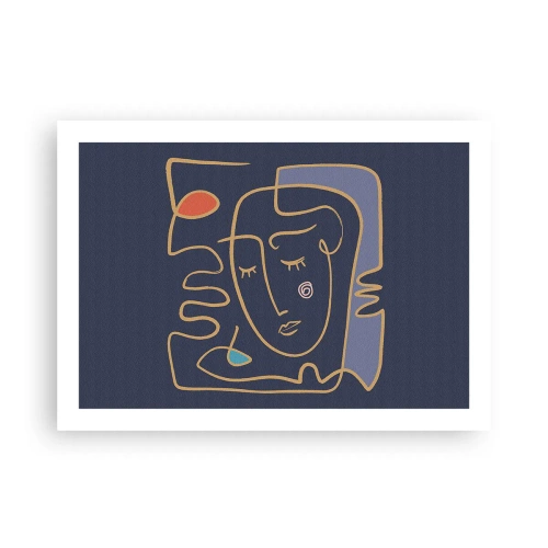 Plakát - V zádumčivosti - 70x50 cm