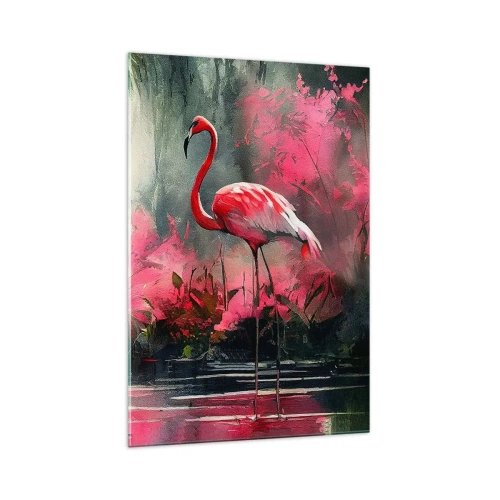 Obraz na skle - Hodiny přírodního kouzla - 70x100 cm