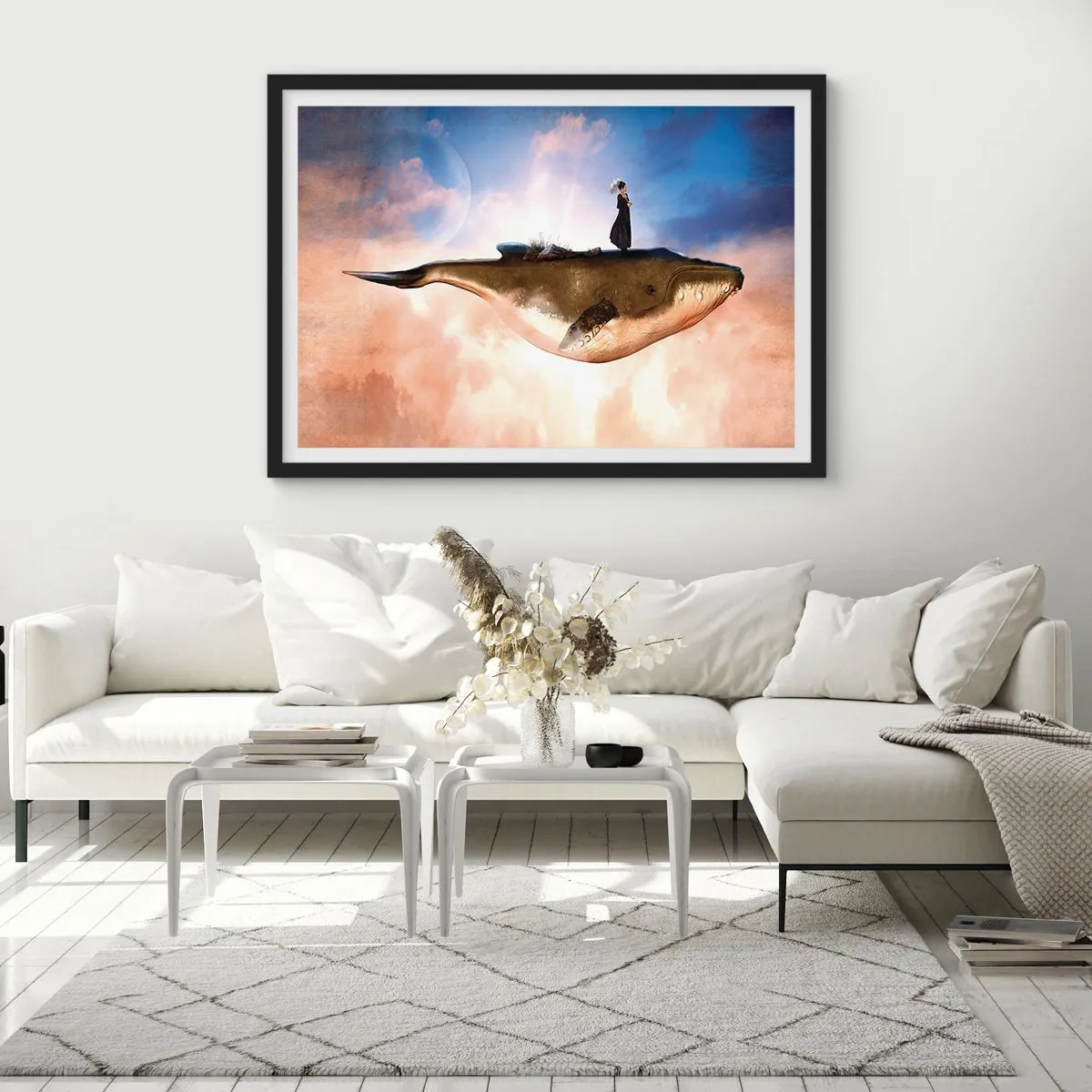 Plakát v černém rámu - Surrealistická cesta - 70x50 cm